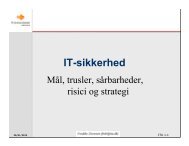 IT-sikkerhed. Mål, trusler, sårbarheder, risici og strategi