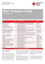ERU*-Einheiten in Haiti