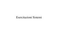 Esercitazioni Sistemi