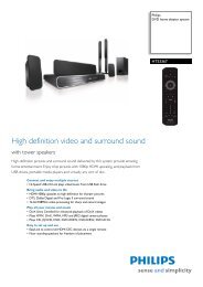 High definition video and surround sound - Philips