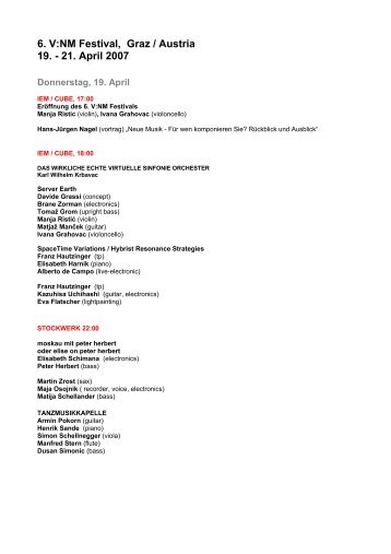 Festivalprogramm download - V:NM - Mur