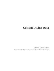 Cesium D Line Data