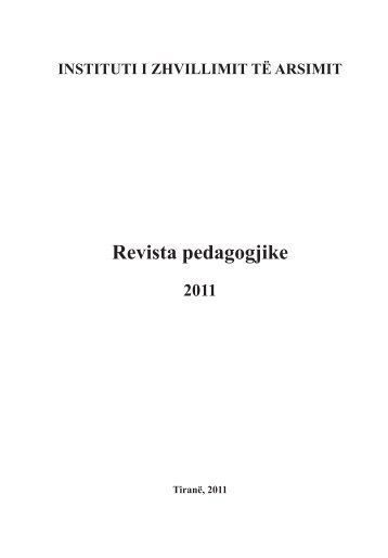 Revista Pedagogjike 2011 - Instituti i Zhvillimit te Arsimit
