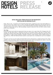 hotel sezz saint-tropez kicks off the season with spectacular spa and ...