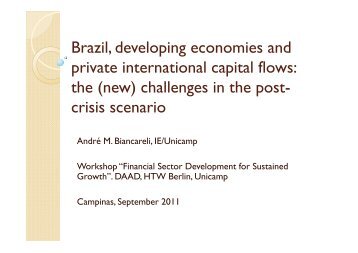 Brazil, developing economies and private international capital flows ...