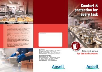 Comfort & protection for every task - Ansell Healthcare Europe