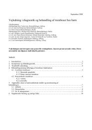 Vejledning i diagnostik og behandling af tromboser hos børn