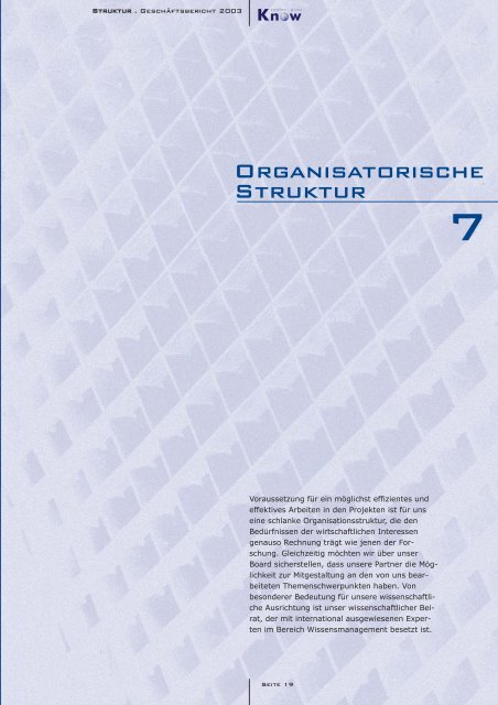 Geschäftsbericht 2003 - Know-Center