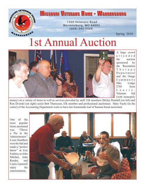 1st Annual Auction - Missouri Veterans Commission