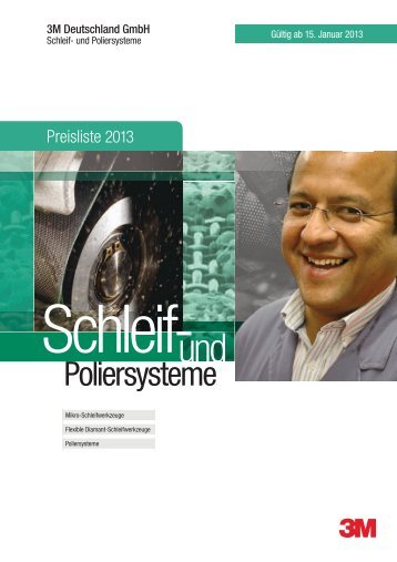 3M Preisliste Micro-Schleifwerkzeuge 2013