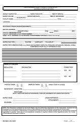 Inspection Forms - Project Clean Water