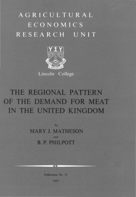 View - Lincoln University Research Archive
