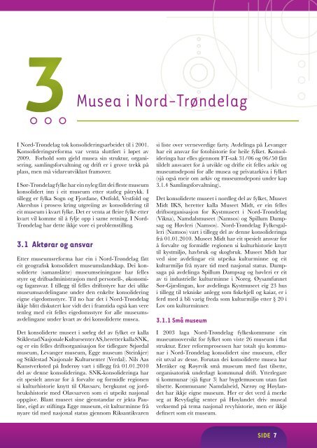 museumsstrategisk plattform - Nord-Trøndelag fylkeskommune
