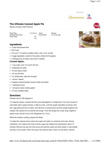The Ultimate Caramel Apple Pie Ingredients Directions