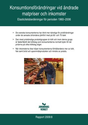 Konsumtionsförändringar vid ändrade matpriser och inkomster - bild ...