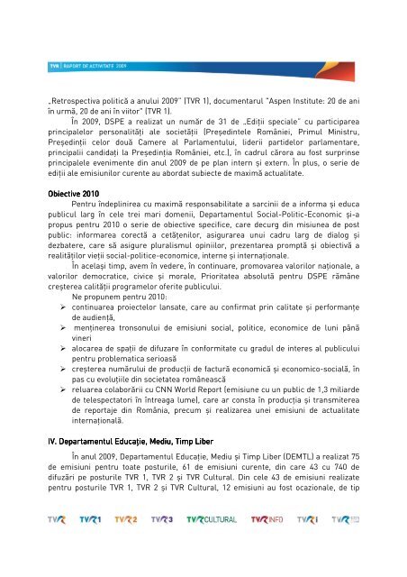 raport 2009 pdf print.pdf - tvr.ro