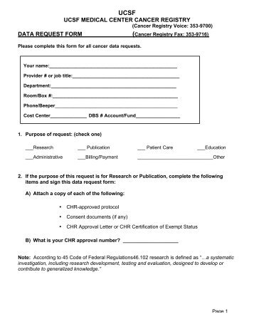 Data Request Form