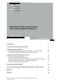 Rethinking Conflict Transformation from a Human Rights Perspective