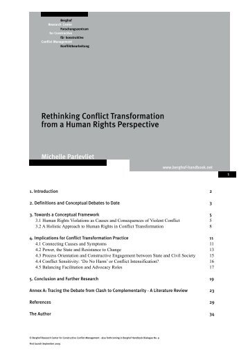 Rethinking Conflict Transformation from a Human Rights Perspective