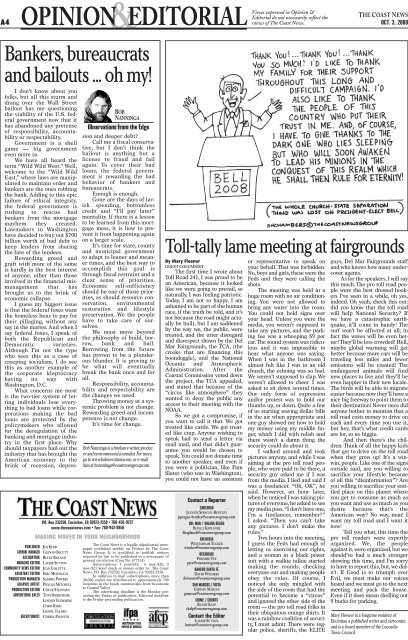 The Coast News (Page 1)