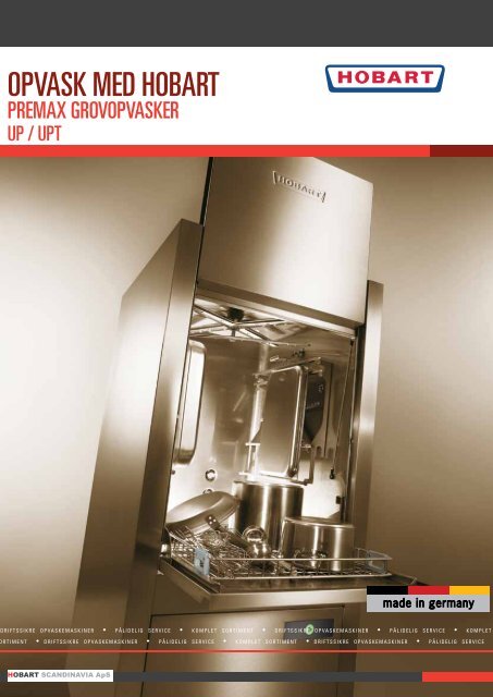Grovopvaskemaskine UP/UPT - Bent Brandt WebShop