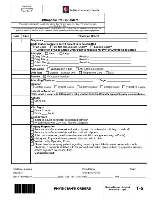 Iu Health Organizational Chart