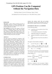 GPS position can be computed without navigation data