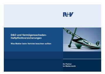 D&O und Vermögensschaden - R+V Versicherung