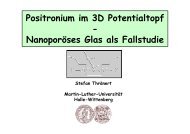 Positronium im 3D Potentialtopf - Nanoporöses Glas als Fallstudie