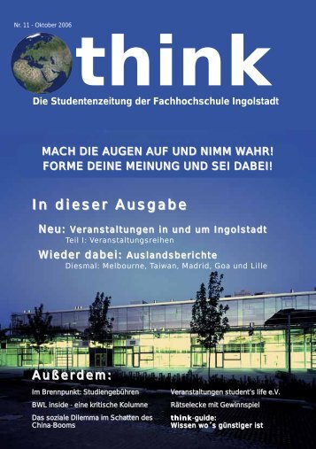 In dieser Ausgabe - think