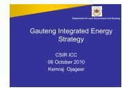 Gauteng Integrated Energy Strategy - Alive2green