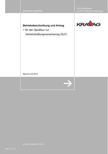 Betriebsbeschreibung und Antrag > für den Spediteur zur ...