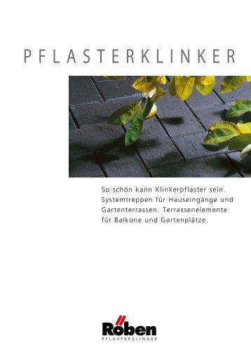 PFLASTERKLINKER - Röben Tonbaustoffe GmbH