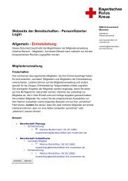 Einheitsleitung - BRK Kreisverband München