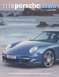 Editor's Note - Rocky Mountain Region Porsche Club - Porsche Club ...