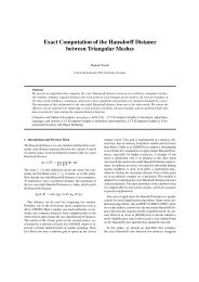 Exact Computation of the Hausdorff Distance between - Applied ...