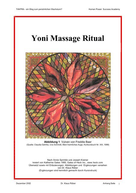 Massage öl yoni Here’s what