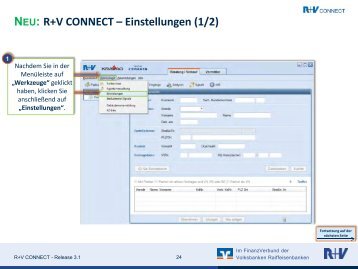 NEU: R+V CONNECT – Einstellungen