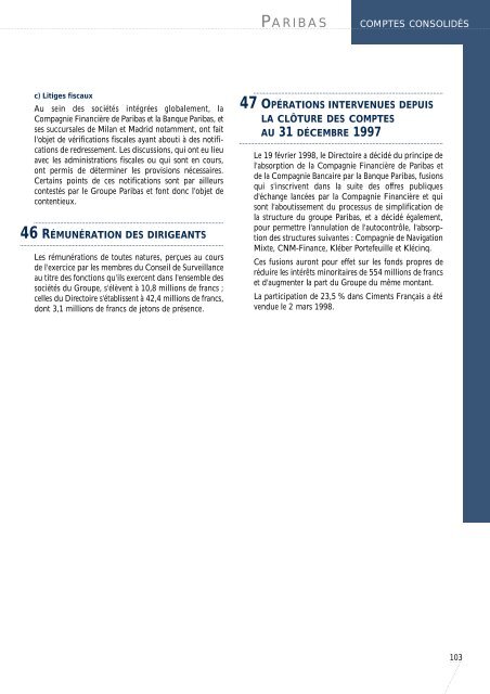 1997-Rapport Annuel de Paribas - BNP Paribas