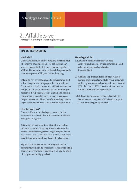 Affaldsplan 2009-2012, hovedplan - Gladsaxe Kommune