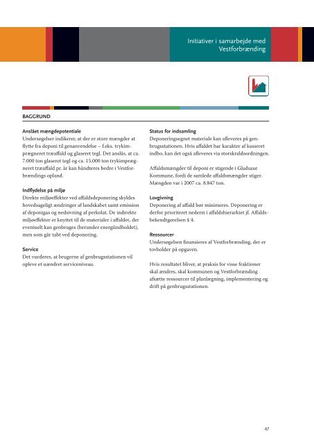 Affaldsplan 2009-2012, hovedplan - Gladsaxe Kommune