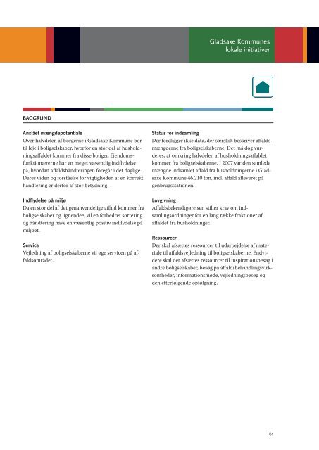 Affaldsplan 2009-2012, hovedplan - Gladsaxe Kommune