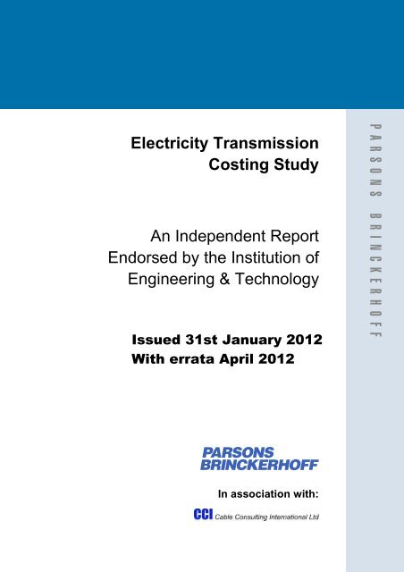 Electricity Transmission Costing Study - Renewables Grid Initiative
