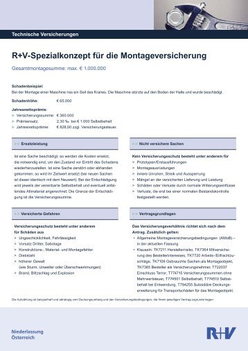 Antragsformular - R+V Versicherung