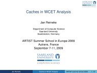 Caches in WCET Analysis