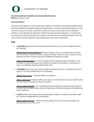 Interim Recruitment Guidelines for Unclassified Personnel - Human ...