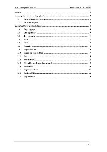 Affaldsplan 2009-2020 (endelig udg.) - Bilag - Struer kommune