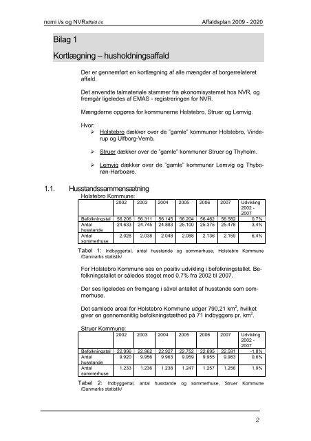 Affaldsplan 2009-2020 (endelig udg.) - Bilag - Struer kommune