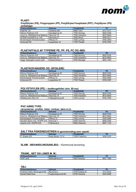 Affaldsplan 2009-2020 (endelig udg.) - Bilag - Struer kommune