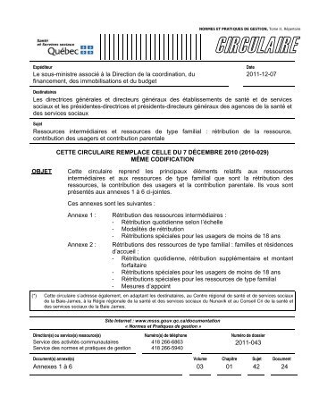 2011-043 Annexes 1 à 6 03 01 42 24